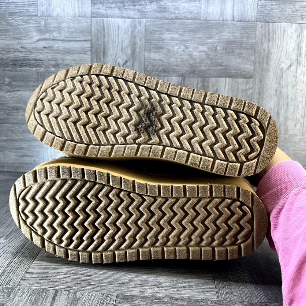 Madden Girl Womens Platform Slippers Size 9 Tan Faux Fur Mules Eazy NEW EAZY01J1 - Picture 7 of 8